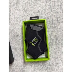 P-TEX Ankle Sleeve Medium Black Gray Thermal Compression Support  Ankle